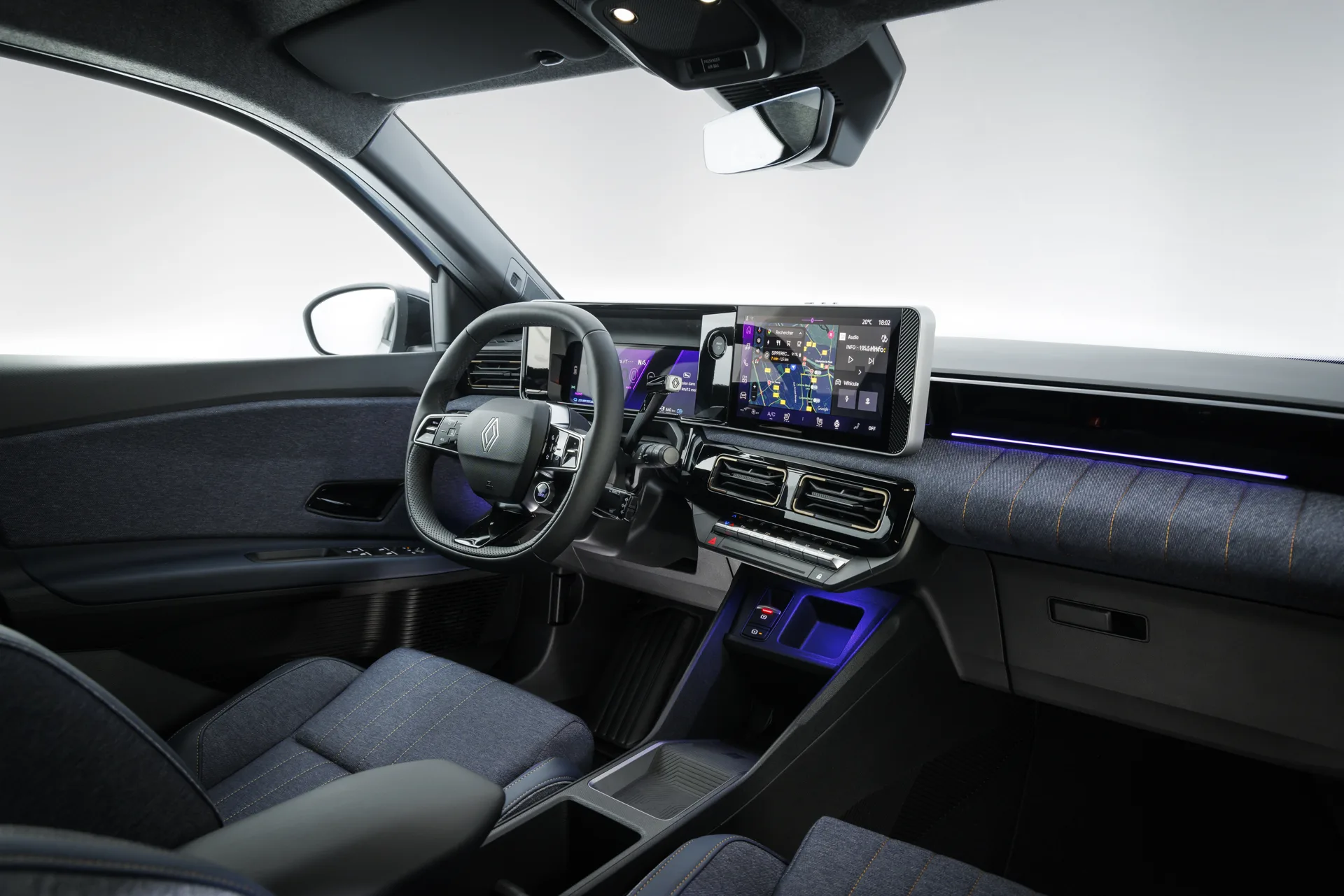 Interior oficial del Renault 4 E-Tech