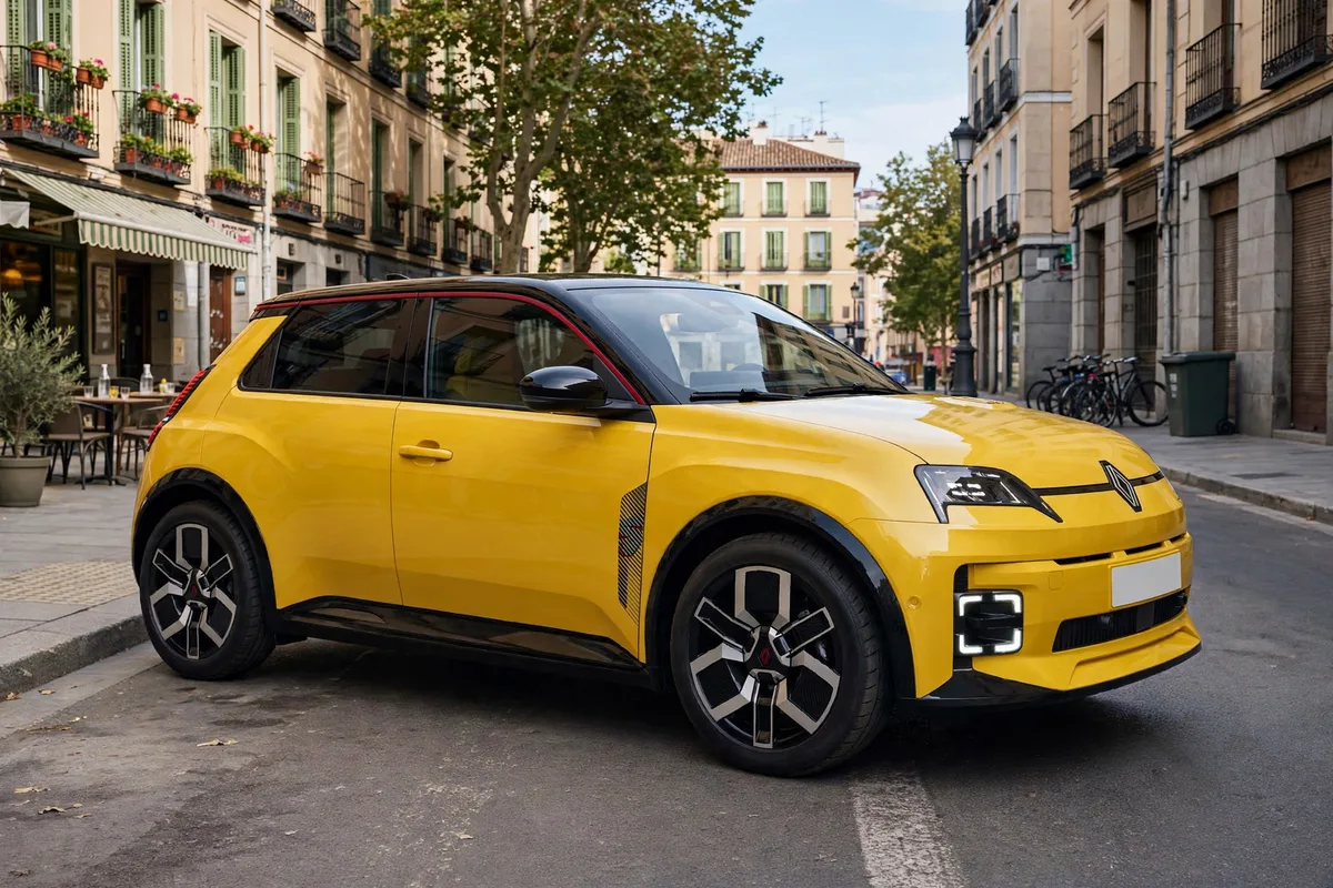 Renault R5 E-Tech 40 kWh, vista tres cuartos delantera