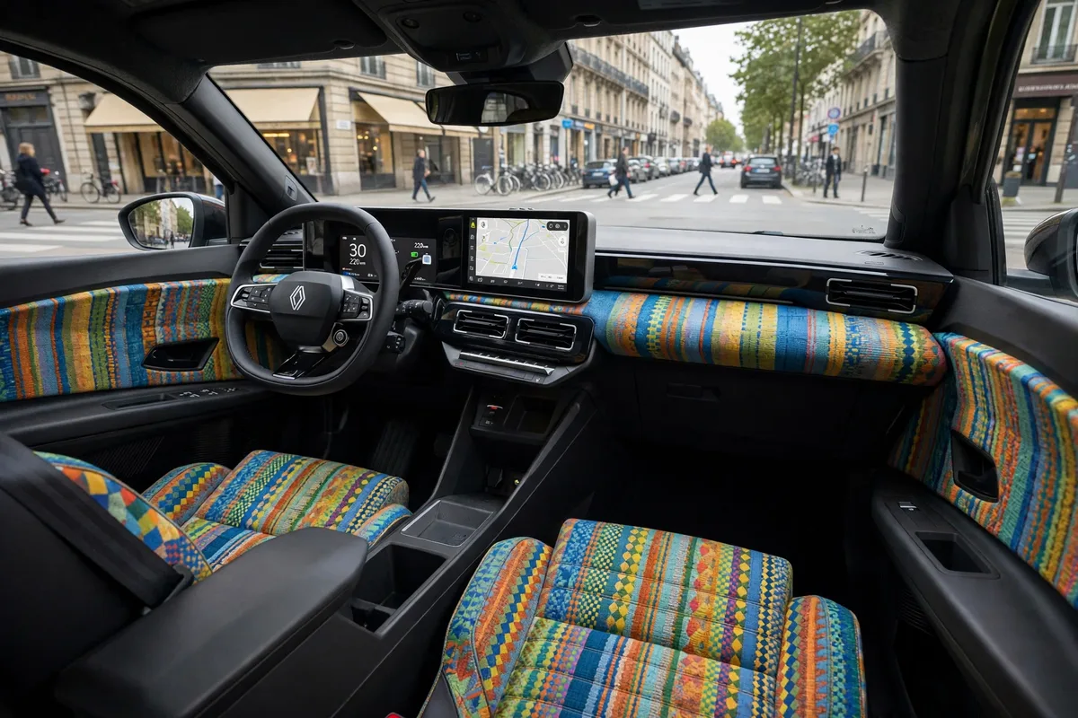 Interior oficial del Renault R5 E-Tech 40 kWh