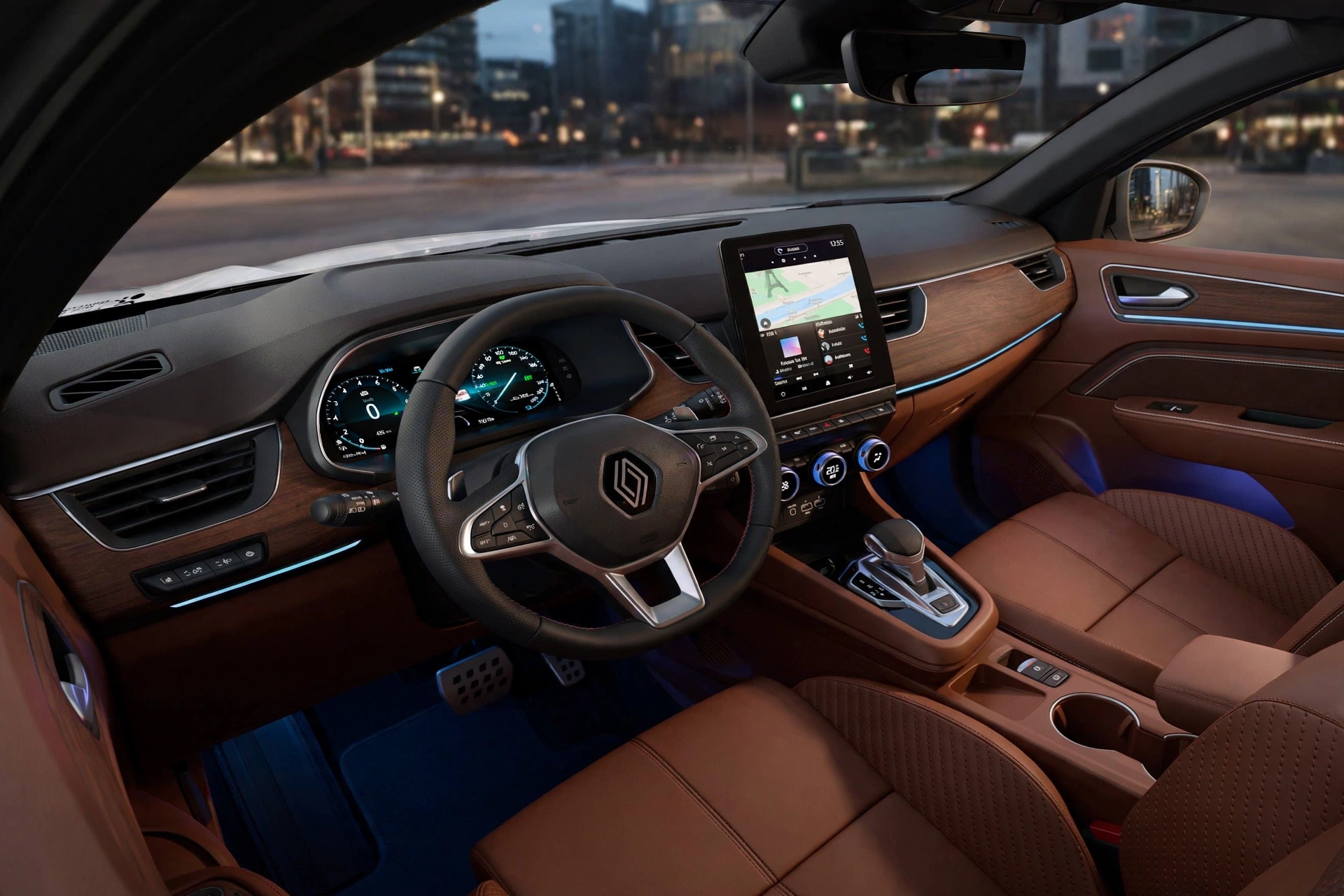 Interior oficial del Renault Arkana E-Tech 145