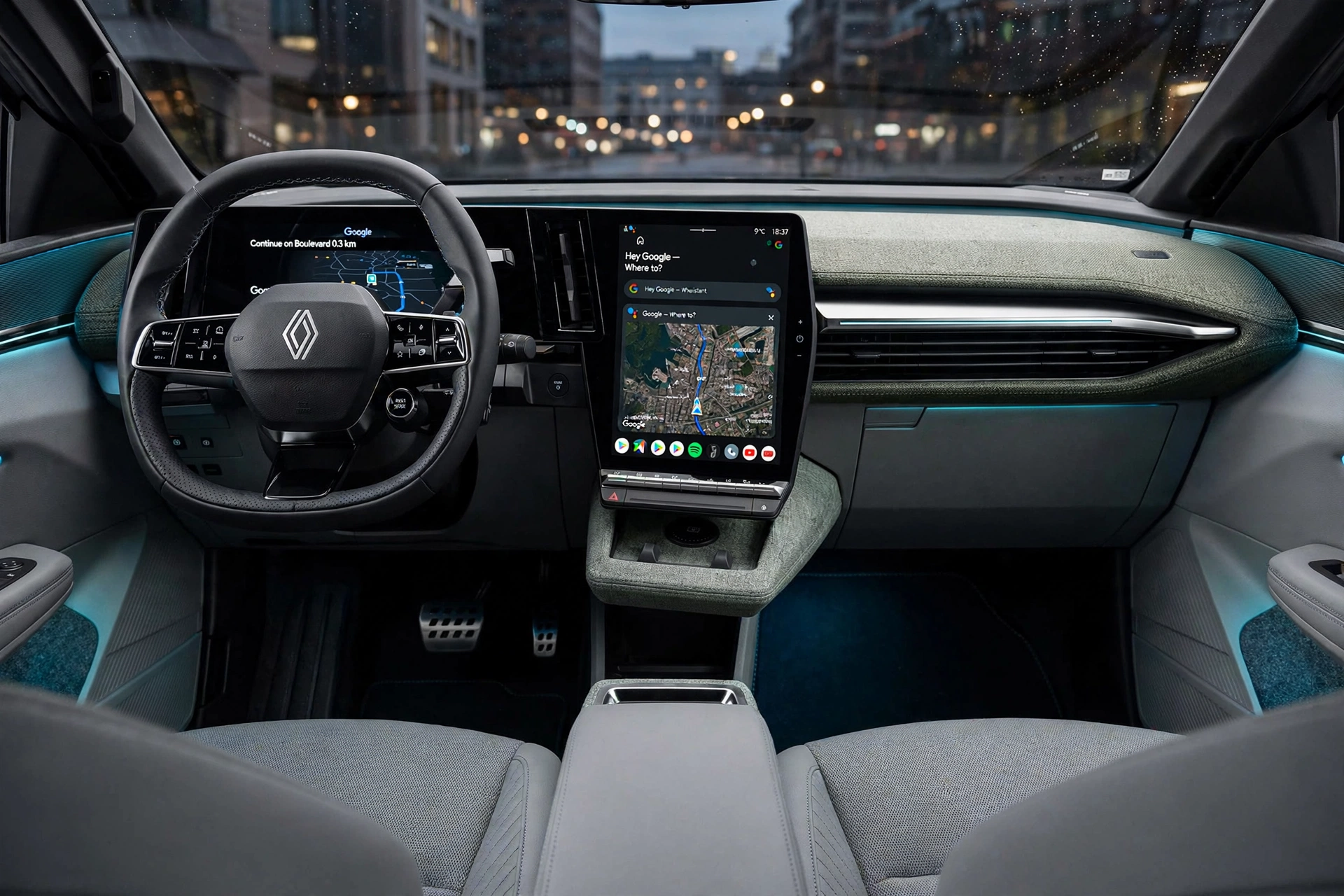 Interior oficial del Renault Mégane E-Tech 2026