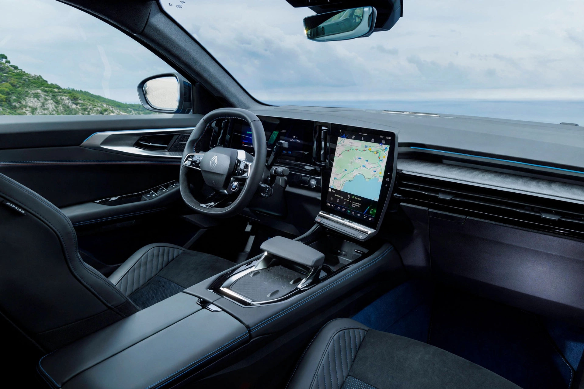 Interior oficial del Renault Rafale Atelier Alpine