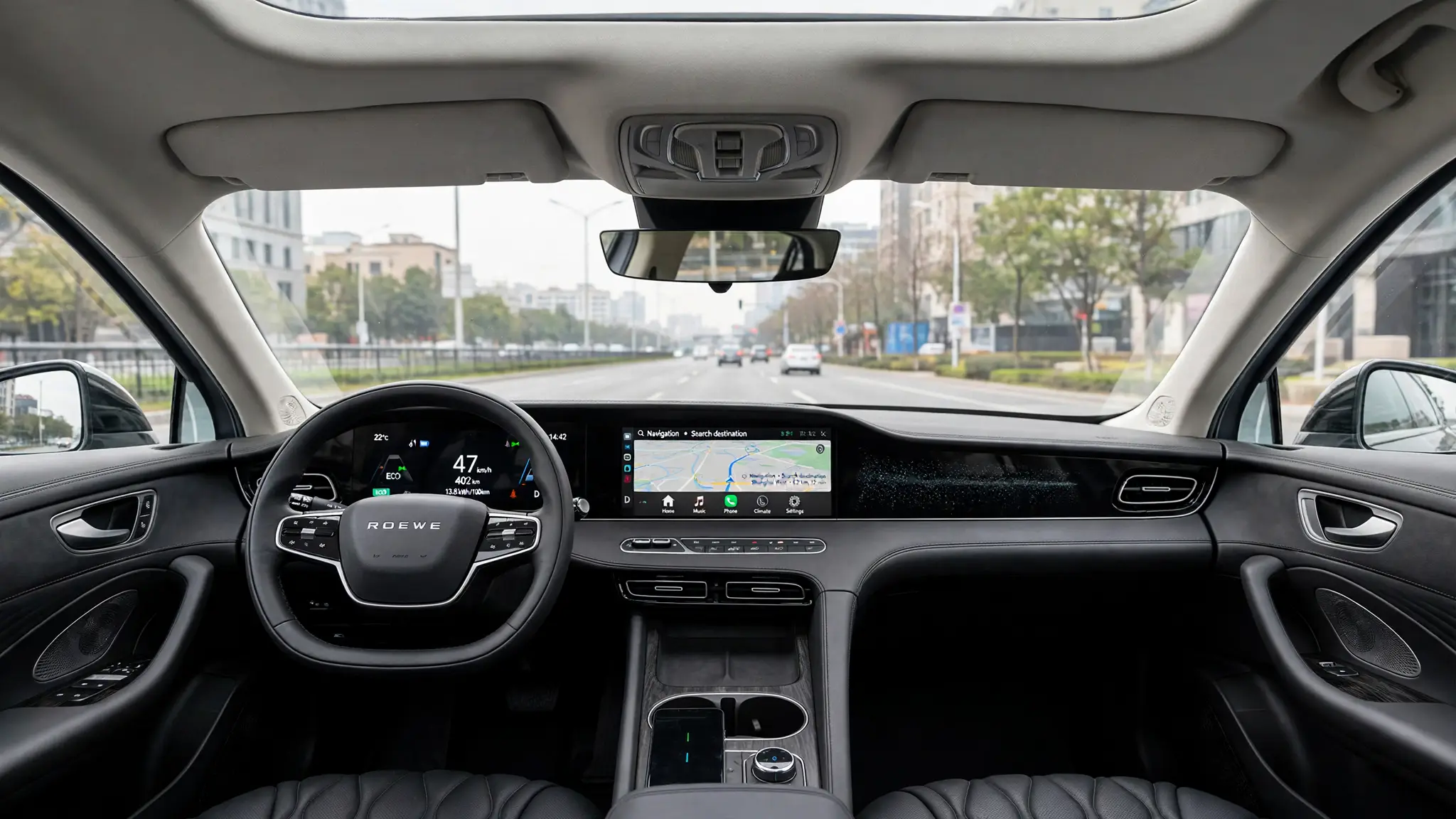Interior oficial del Roewe D7 DMH