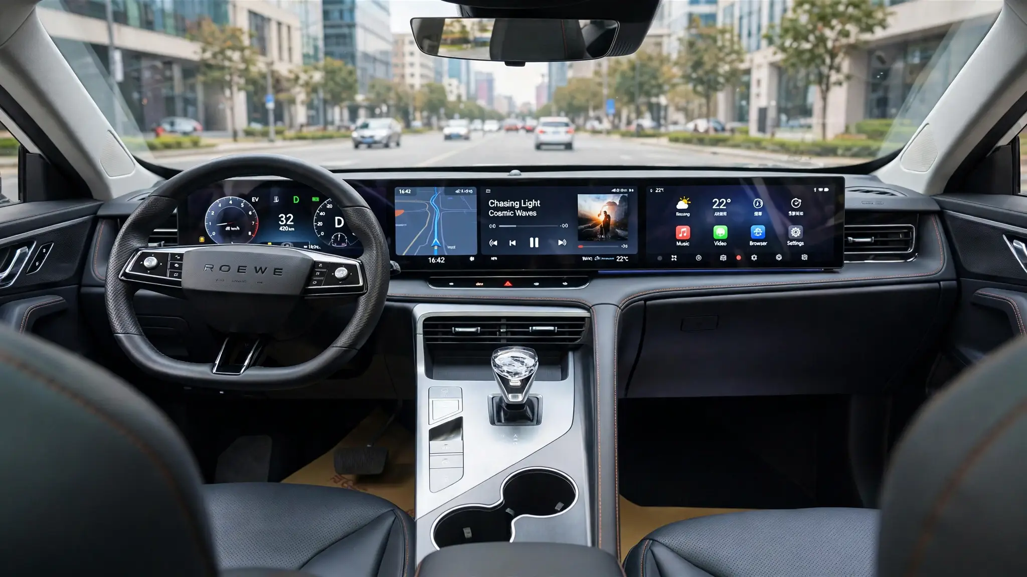 Interior oficial del Roewe eRX5