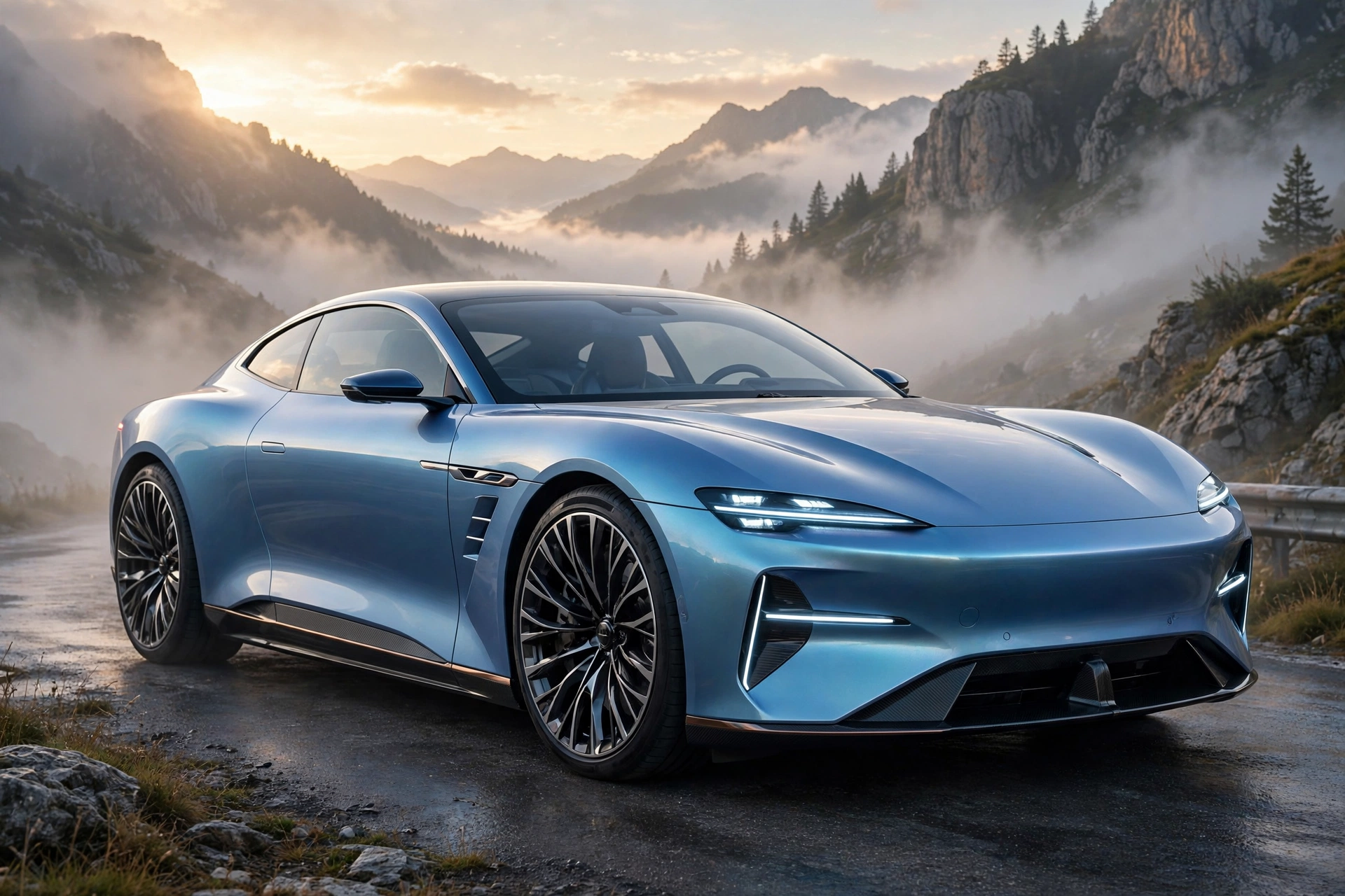 Rolls-Royce Spectre Series II 2026, coupé eléctrico, al amanecer