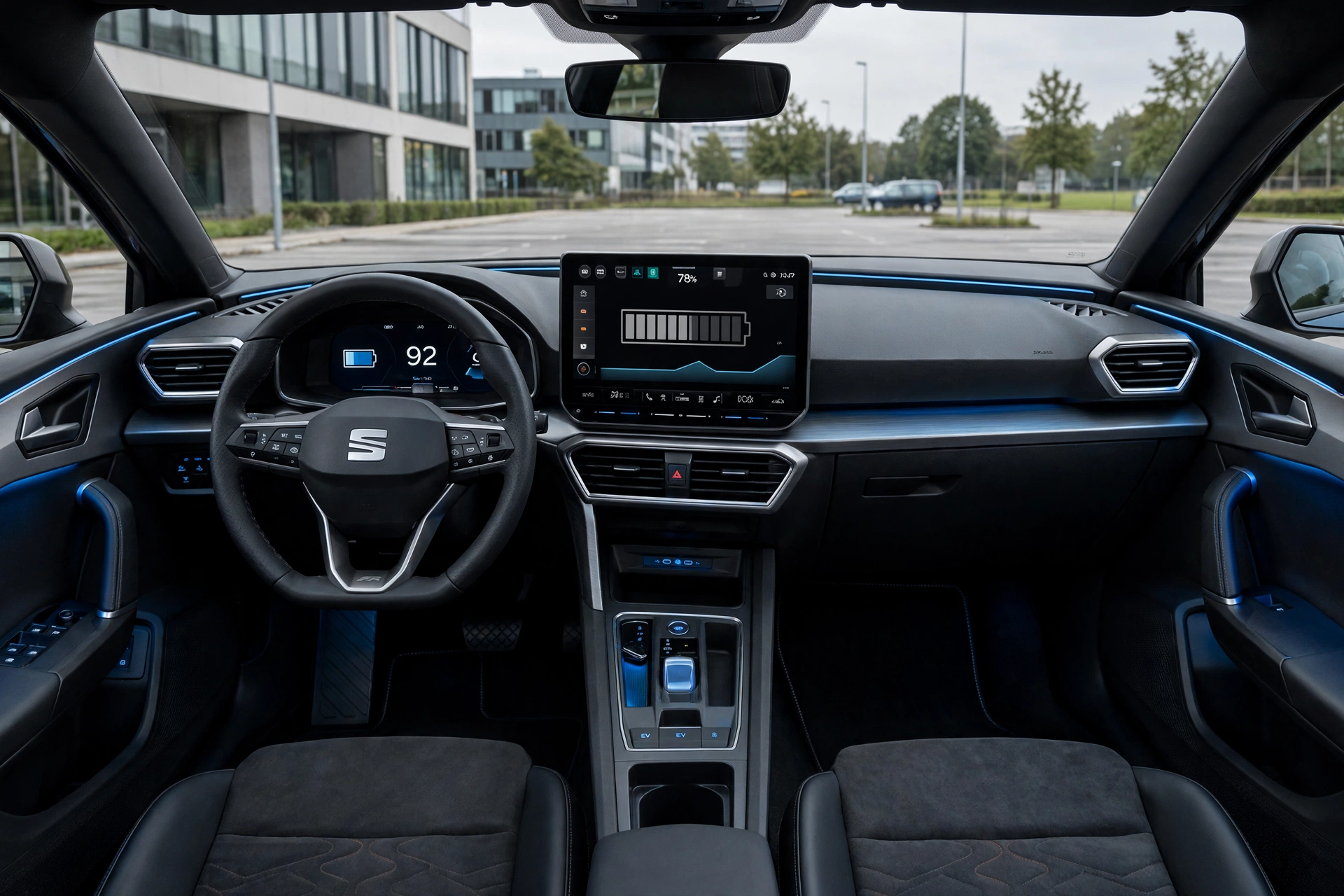 Interior oficial del SEAT León 1.5 e-HYBRID