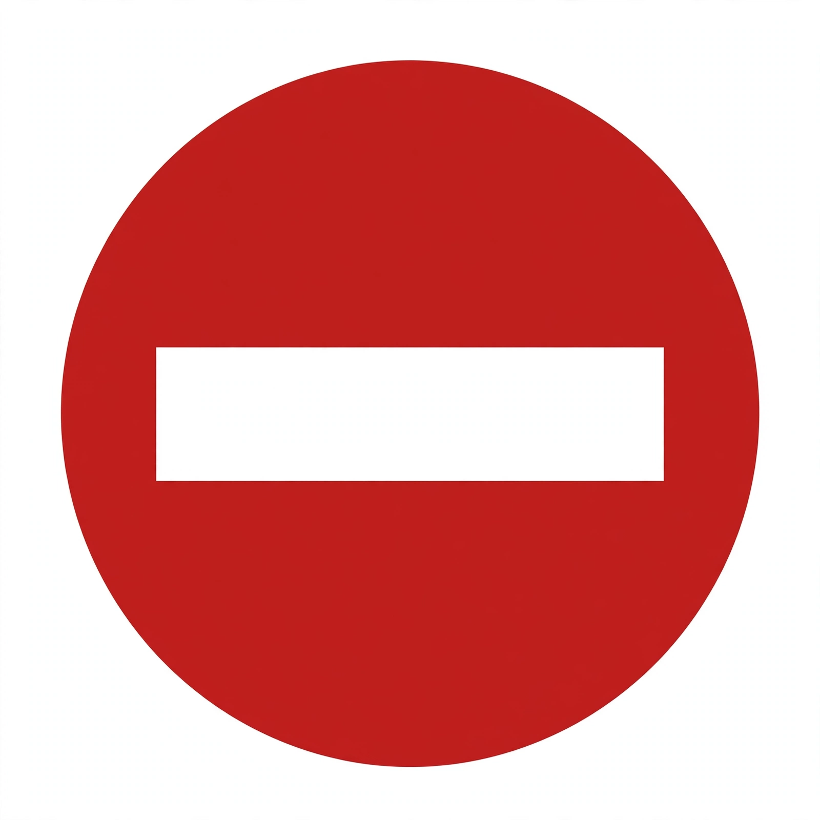 Señal R-101: Entrada prohibida (dirección prohibida)