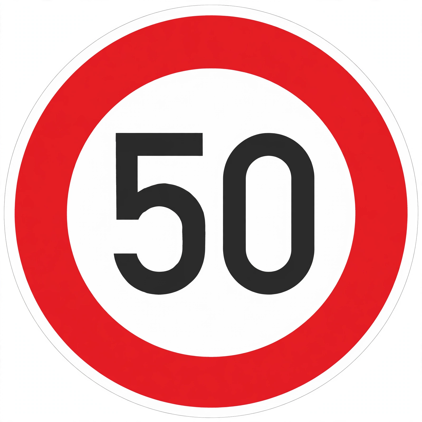 Señal R-301: Velocidad máxima