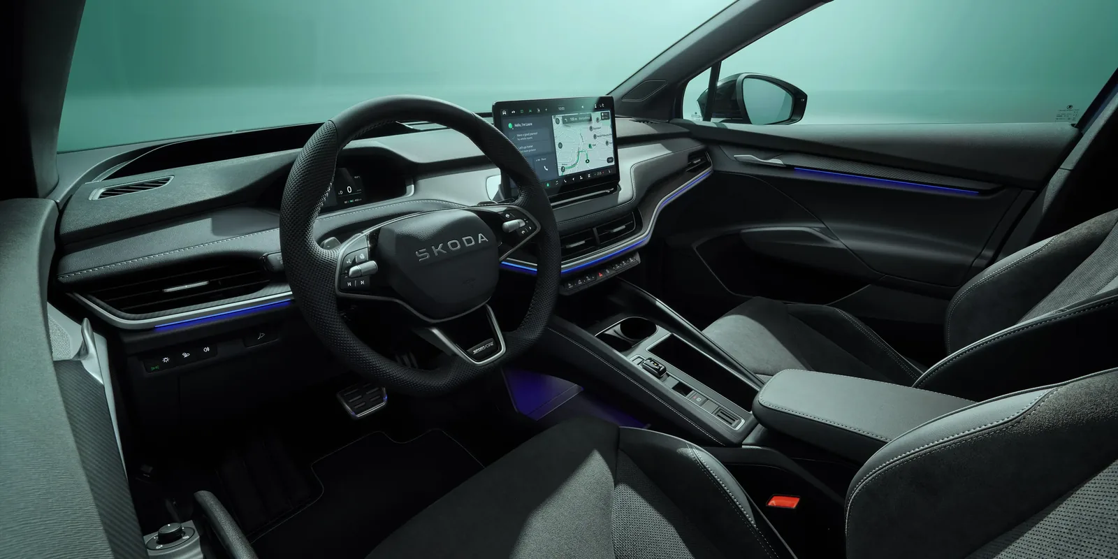 Habitáculo del Skoda Elroq Sportline