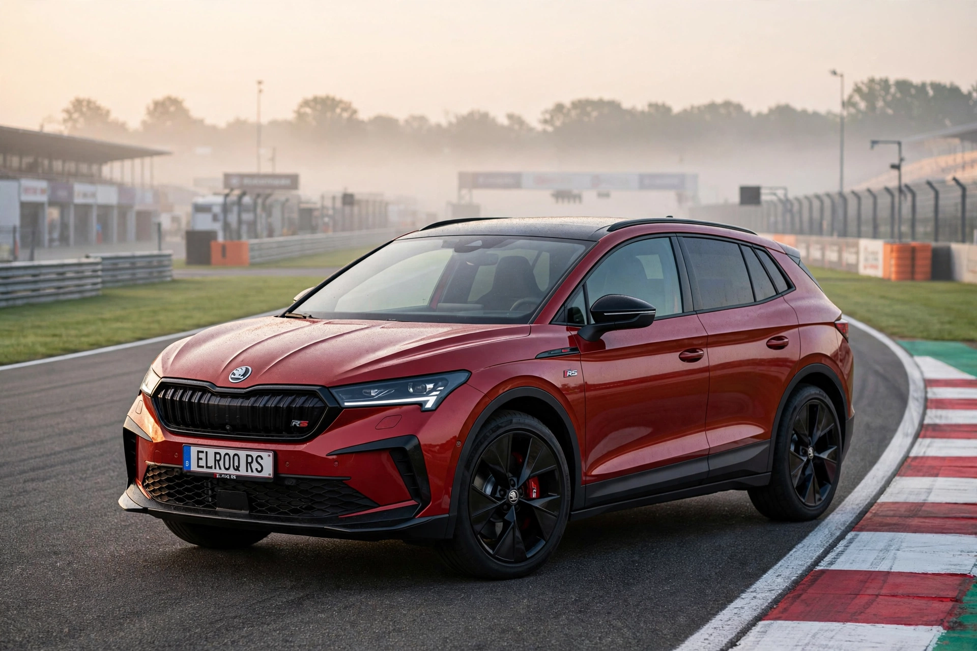 Skoda Elroq RS, vista tres cuartos delantera