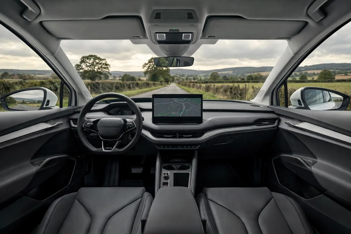 Interior del Skoda Enyaq 60