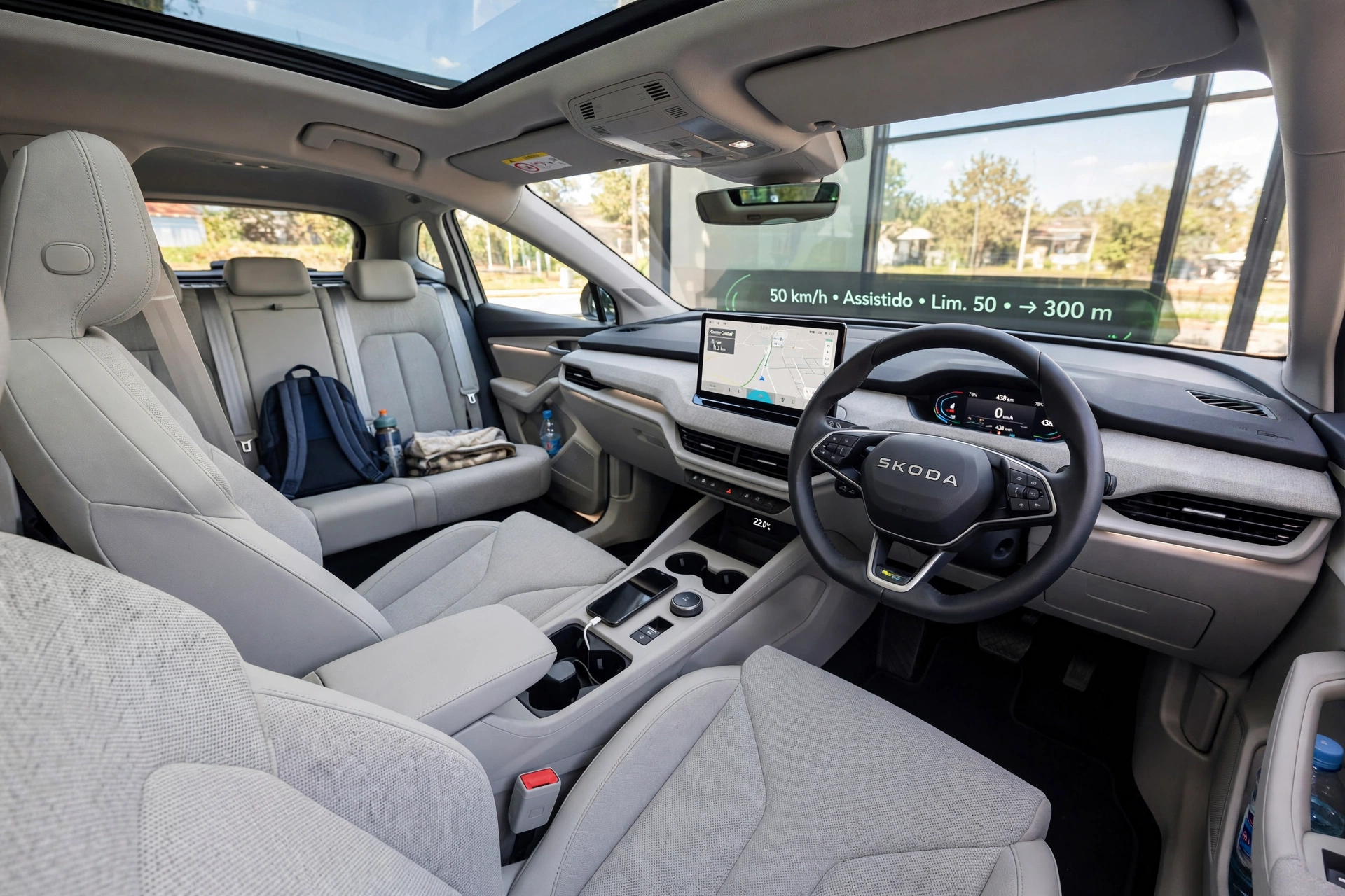 Interior oficial del Skoda Enyaq 85