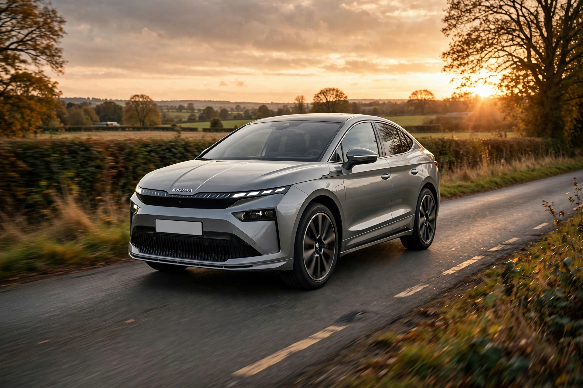 Skoda Enyaq Coupé 85, vista tres cuartos delantera