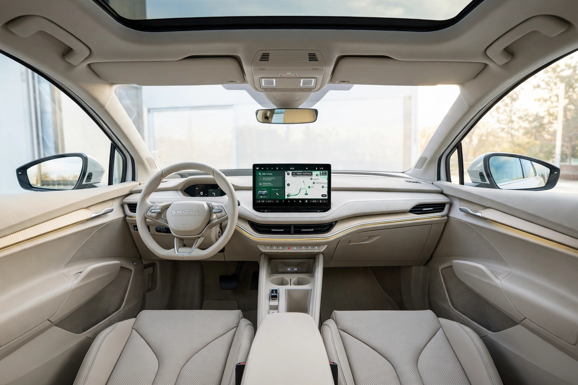 Interior oficial del Skoda Enyaq Coupé 85