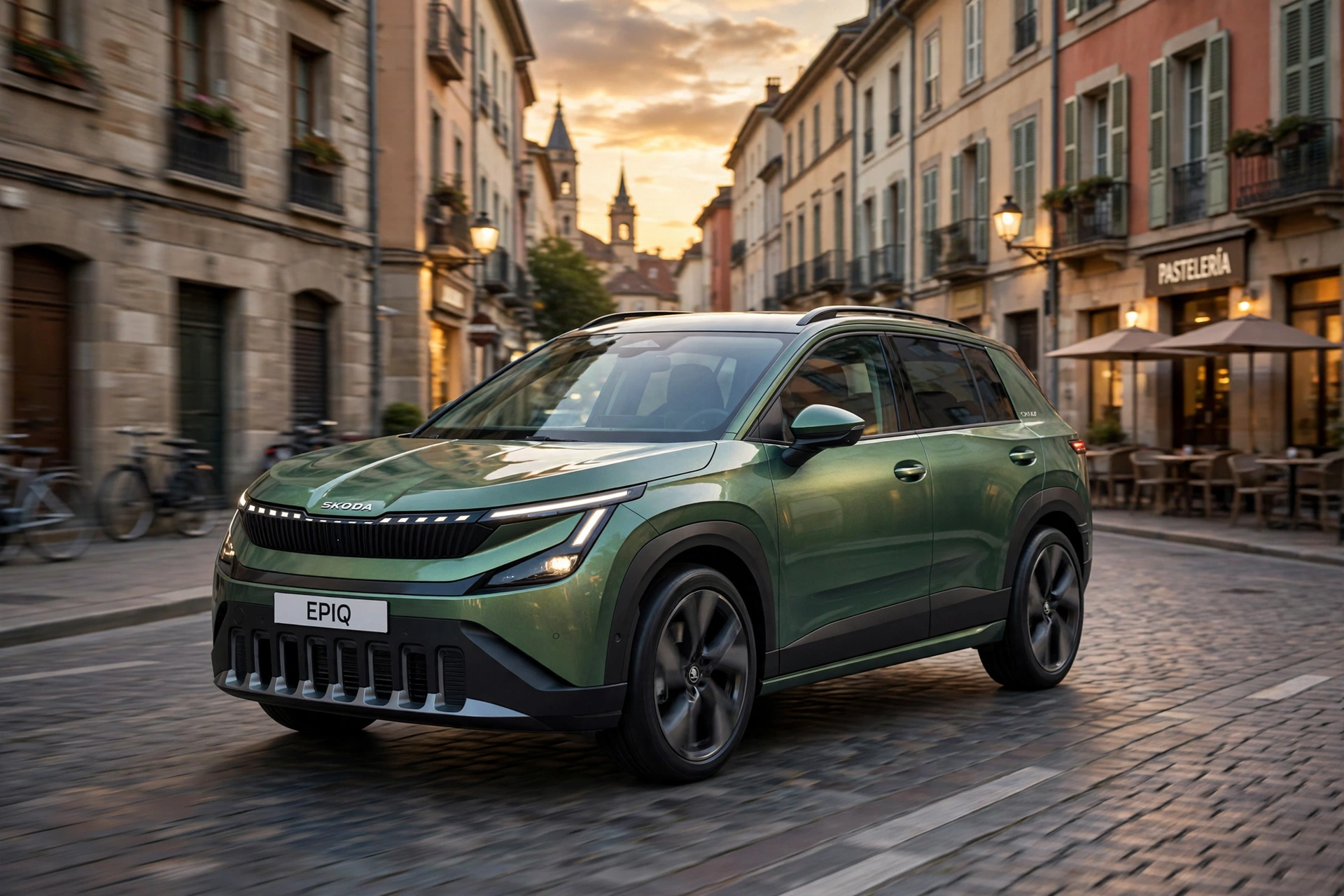 Skoda Epiq, vista tres cuartos delantera