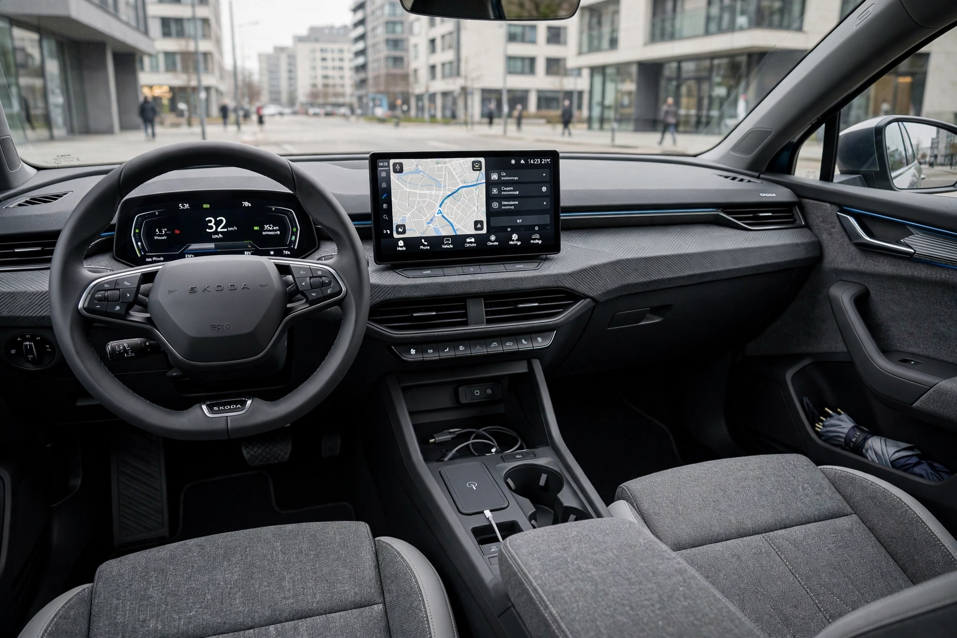 Interior oficial del Skoda Epiq 55