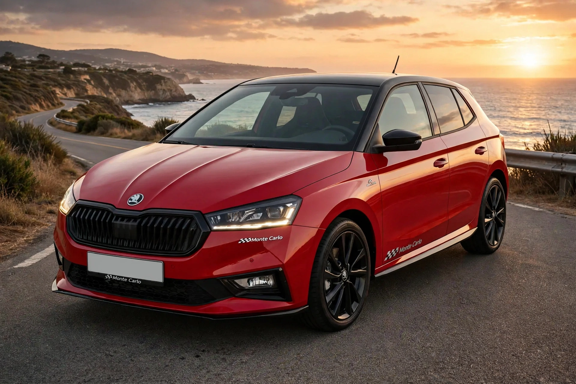 Skoda Fabia Monte Carlo, vista tres cuartos delantera