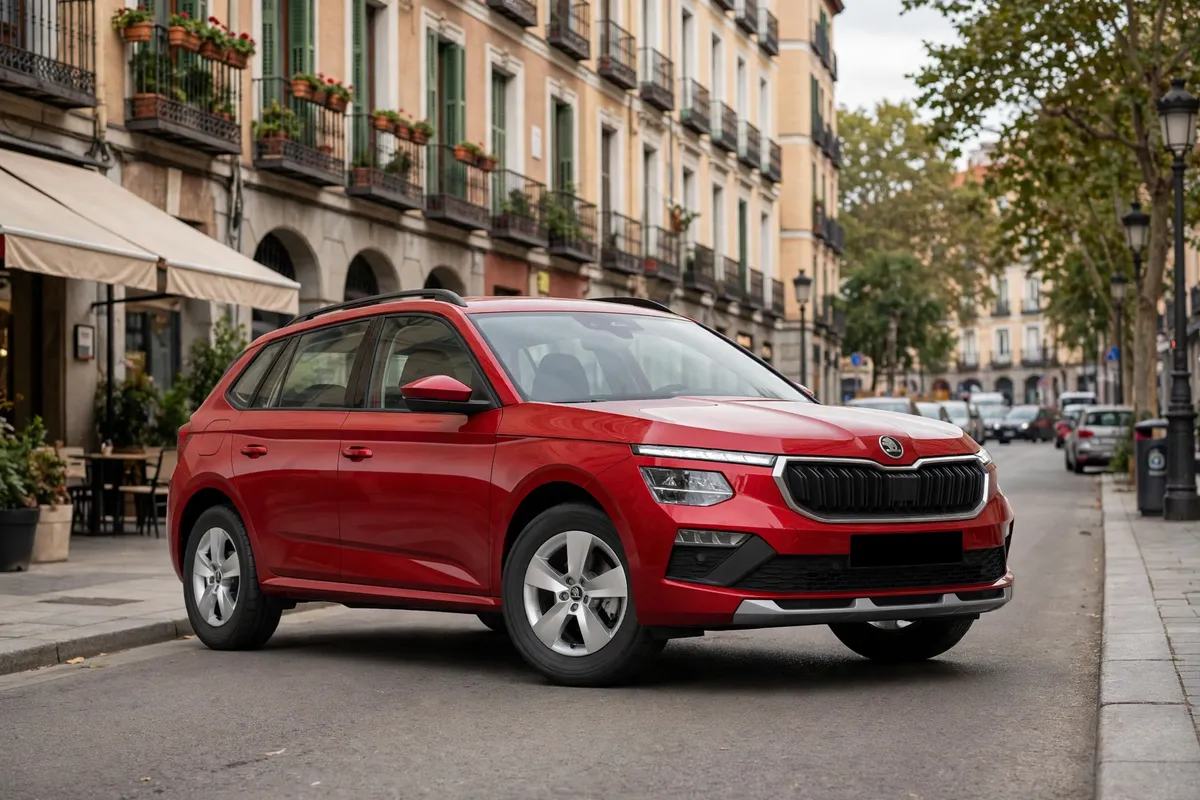 Skoda Kamiq 1.0 TSI, vista tres cuartos delantera