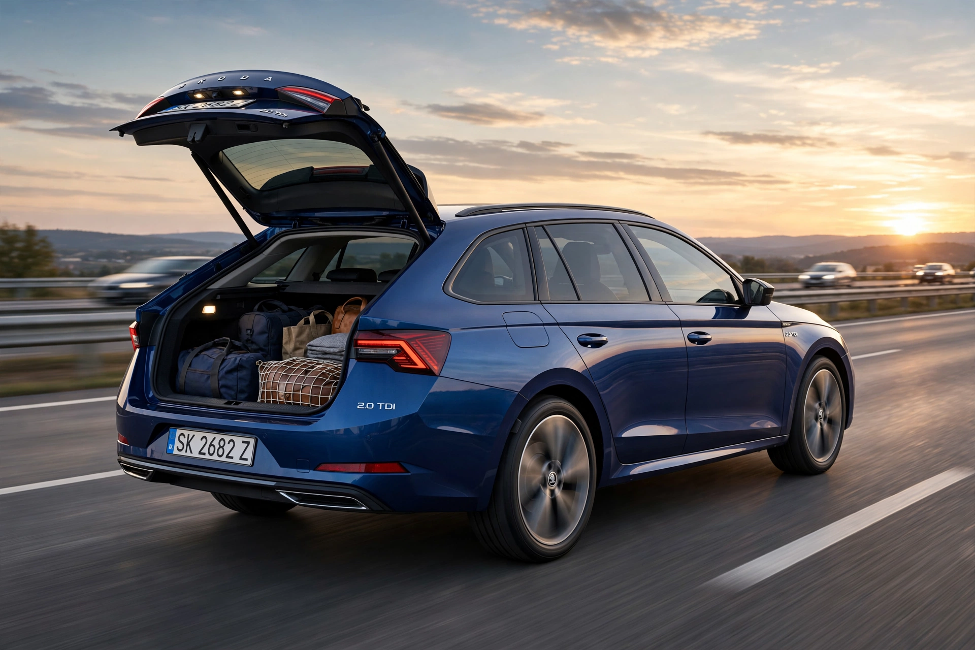 Skoda Octavia Combi 2.0 TDI, vista tres cuartos delantera