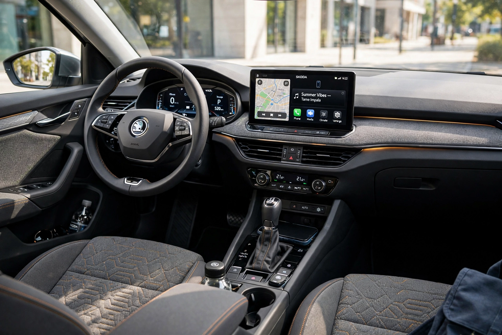 Interior oficial del Skoda Scala 1.0 TSI