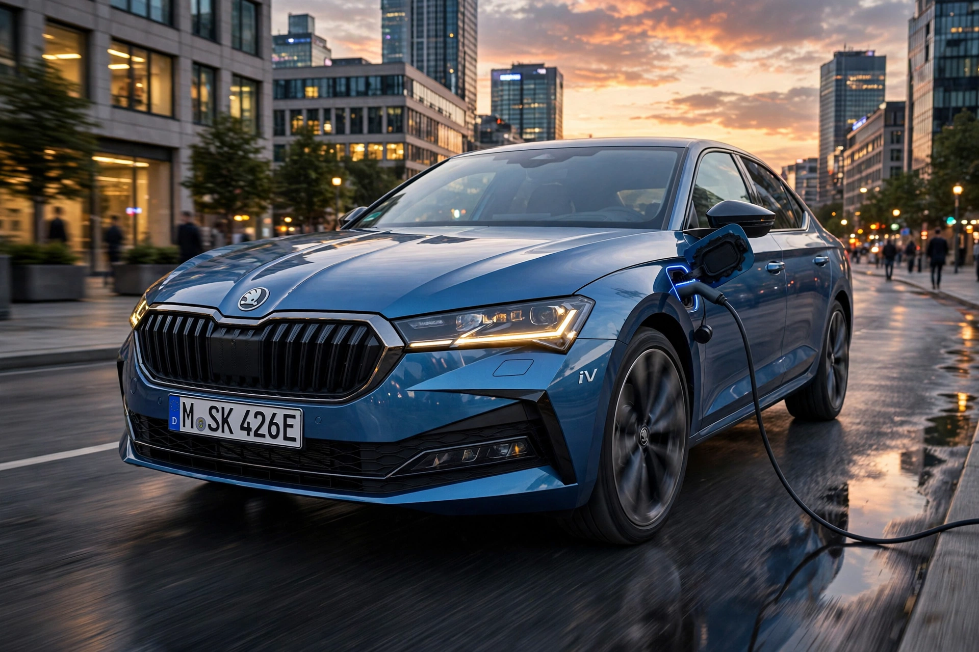Skoda Superb iV, vista tres cuartos delantera