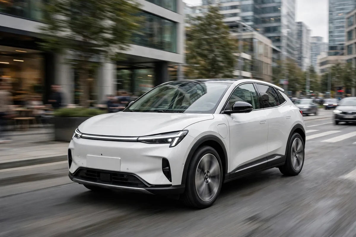 smart #1 Pro, SUV eléctrico compacto, aparcado en una calle del centro