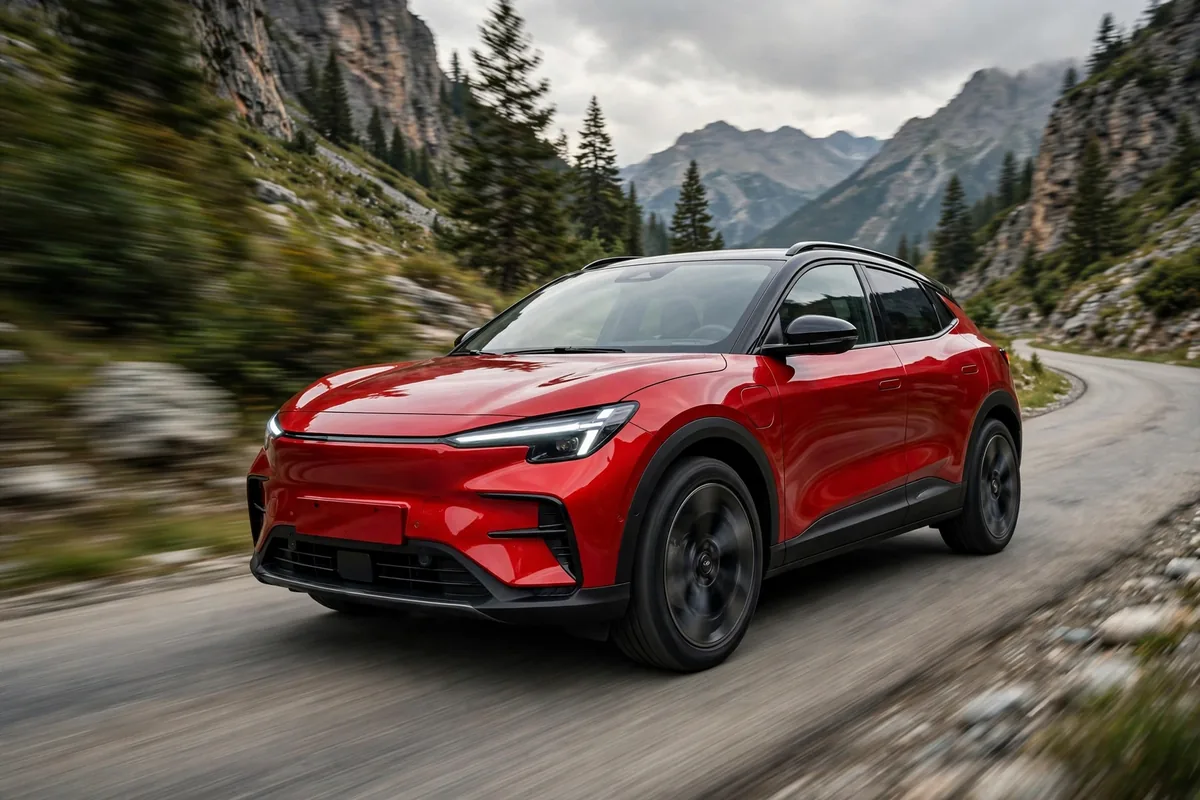 smart #1 Pro+, SUV eléctrico, en carretera de montaña