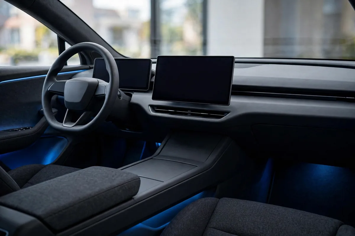 Interior oficial del smart #1 Pure+