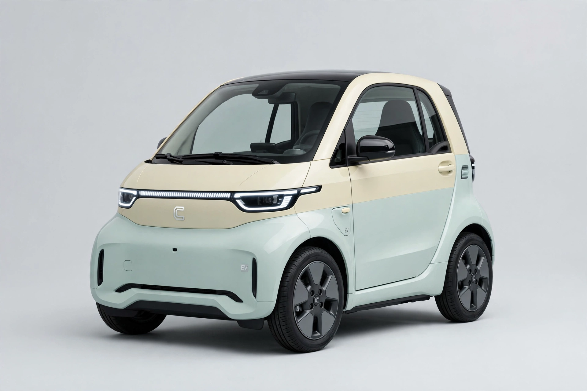 smart #2, urbano eléctrico biplaza, tres cuartos delantero