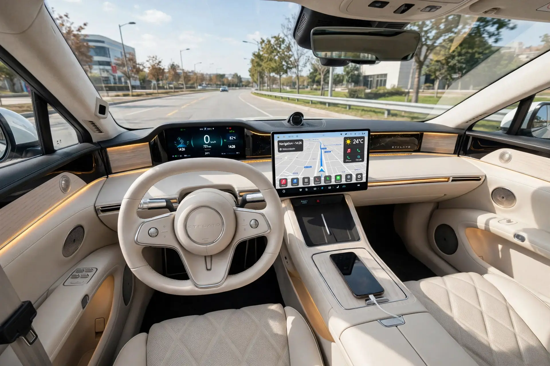 Interior oficial del Stelato S9 EREV