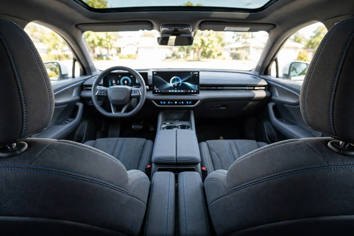 Interior oficial del Subaru Solterra Trek 4WD