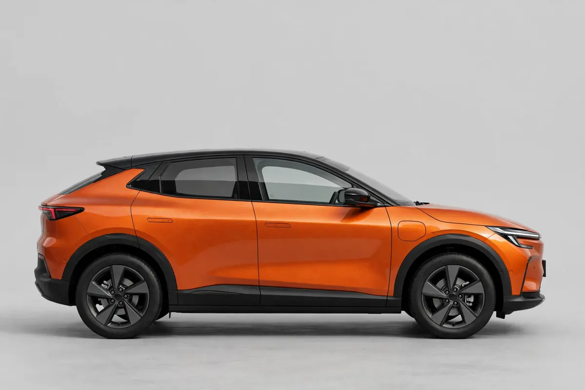 Subaru Uncharted Field naranja, vista lateral completa