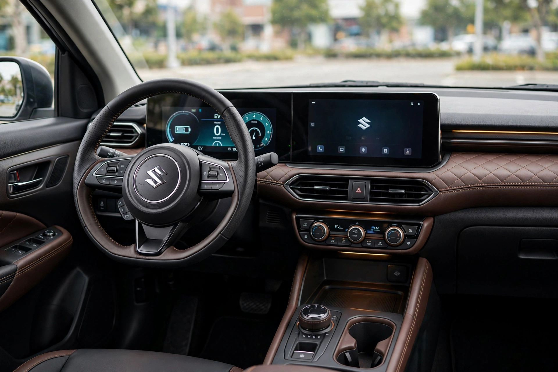 Interior oficial del Suzuki e Vitara 49 kWh