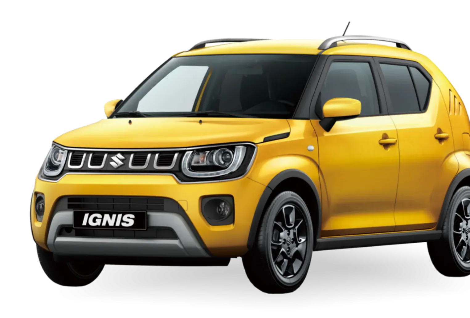 Suzuki Ignis GLX amarillo, vista tres cuartos delantera