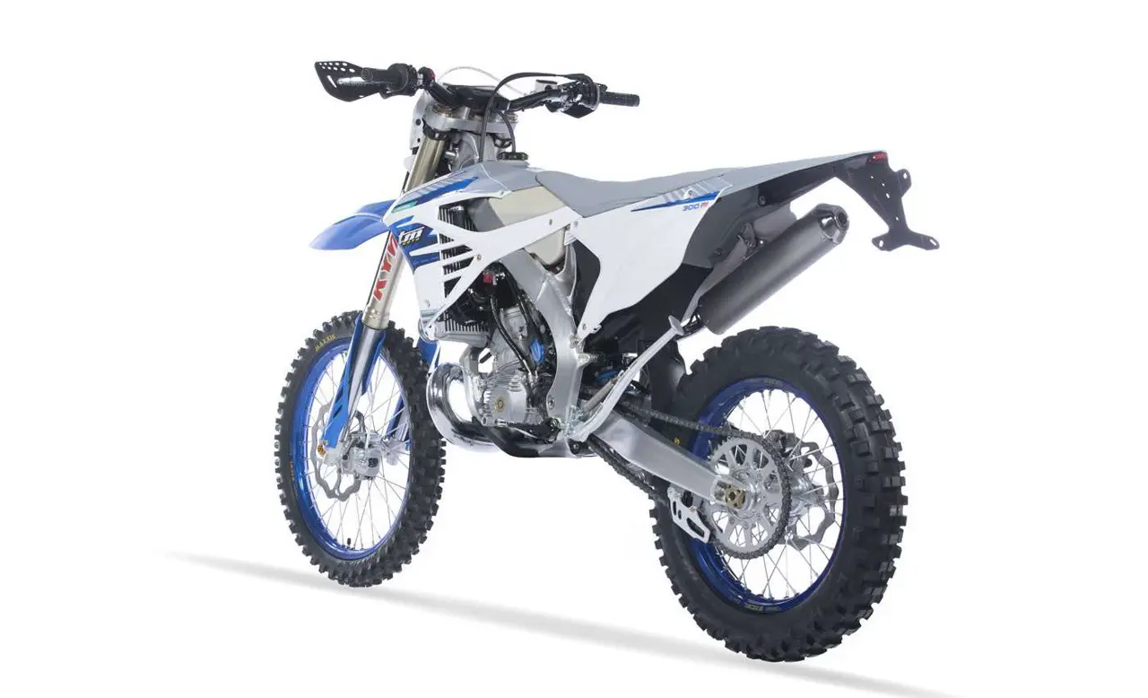 TM Racing EN 300, trasera de la enduro 2T