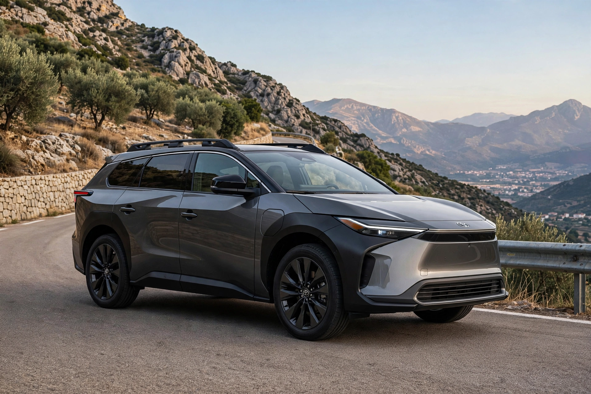 Toyota bZ4X Touring 2026, vista tres cuartos delantera