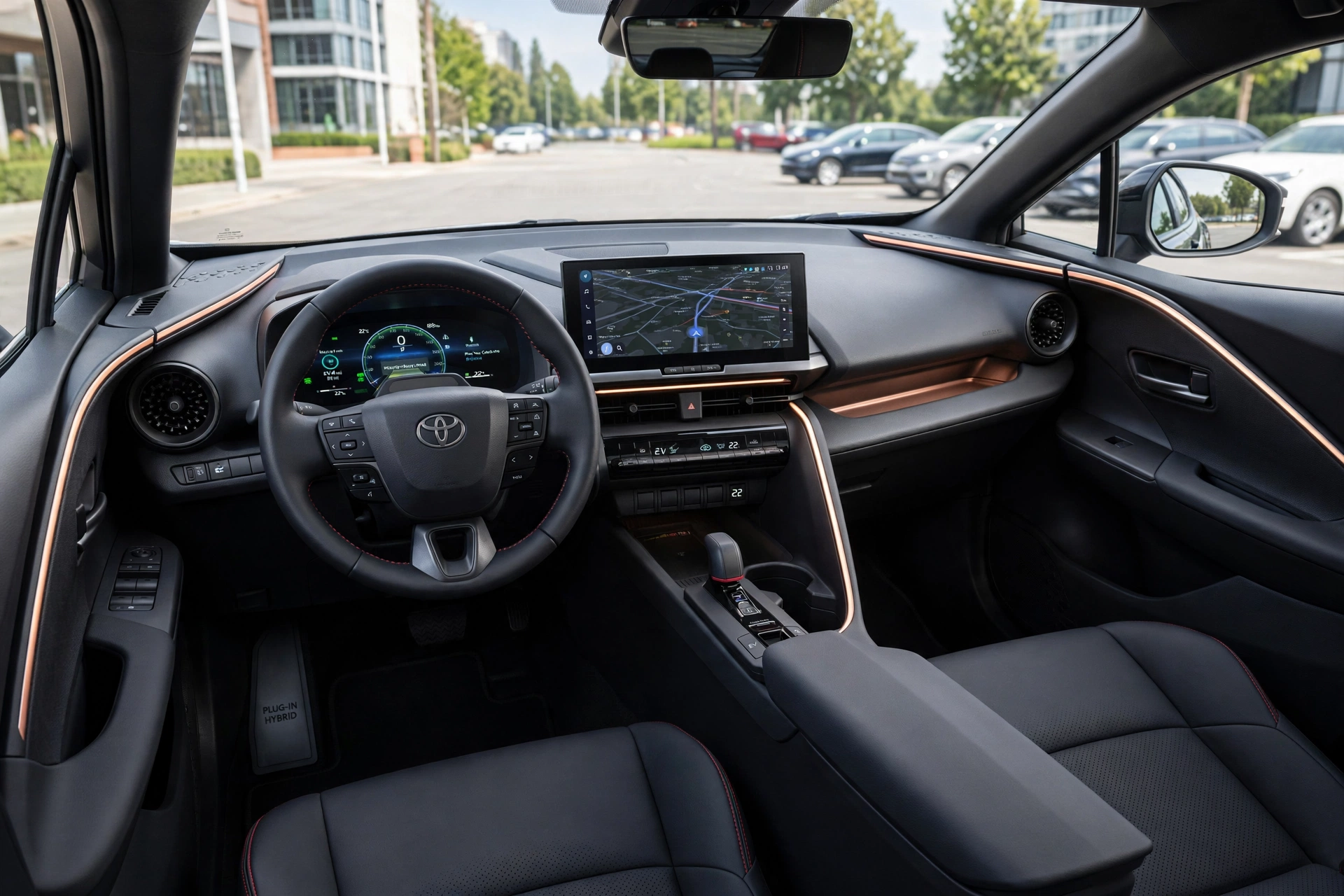 Interior del Toyota C-HR PHEV 2025