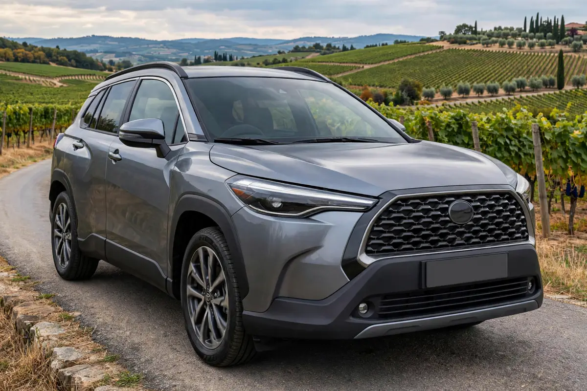 Toyota Corolla Cross GR Sport, vista tres cuartos delantera