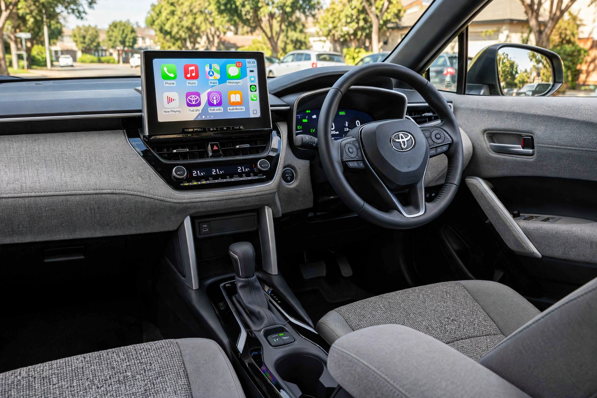 Interior oficial del Toyota Corolla Cross