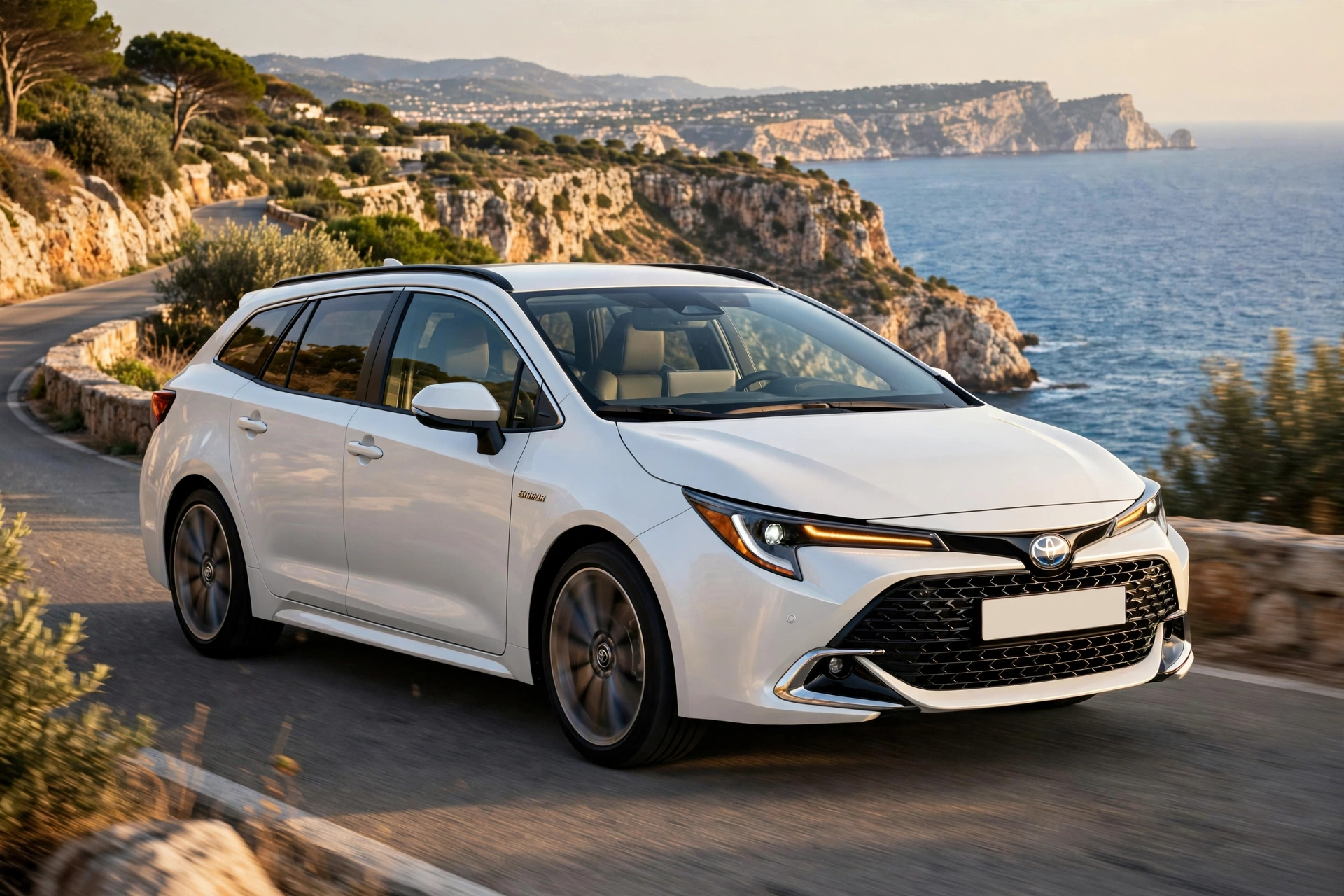Toyota Corolla Touring Sports 2025 familiar híbrido en carretera española