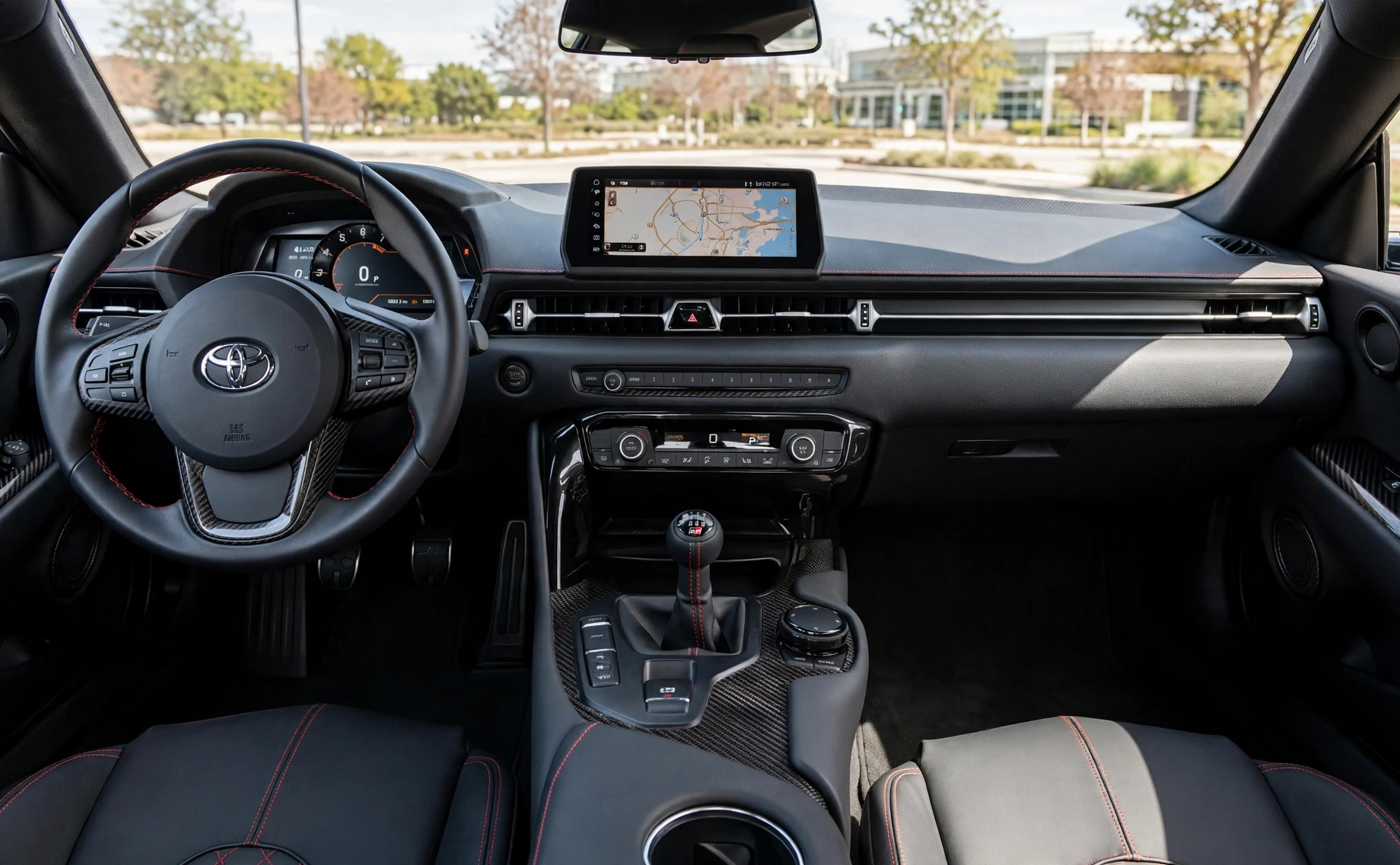 Interior oficial del Toyota GR Supra