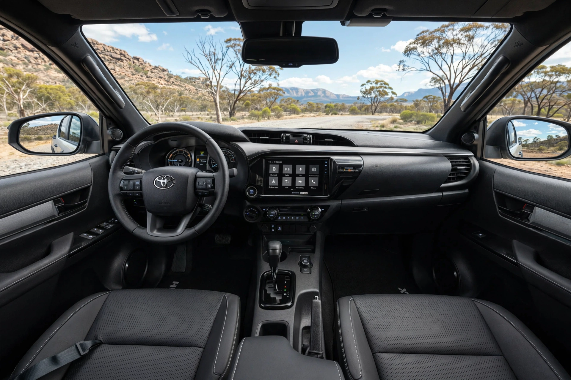 Interior oficial del Toyota Hilux