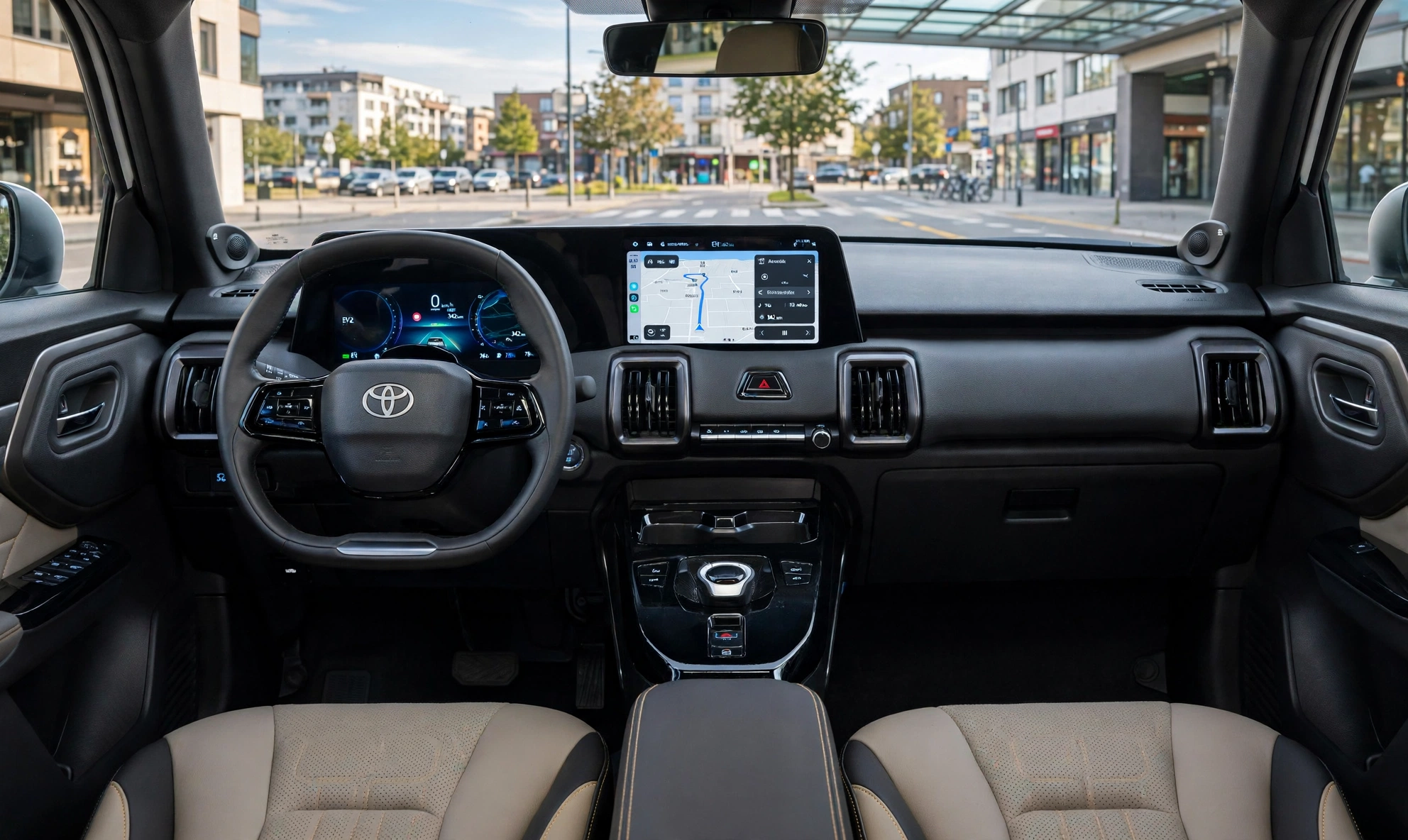 Interior del Toyota Urban Cruiser 2025