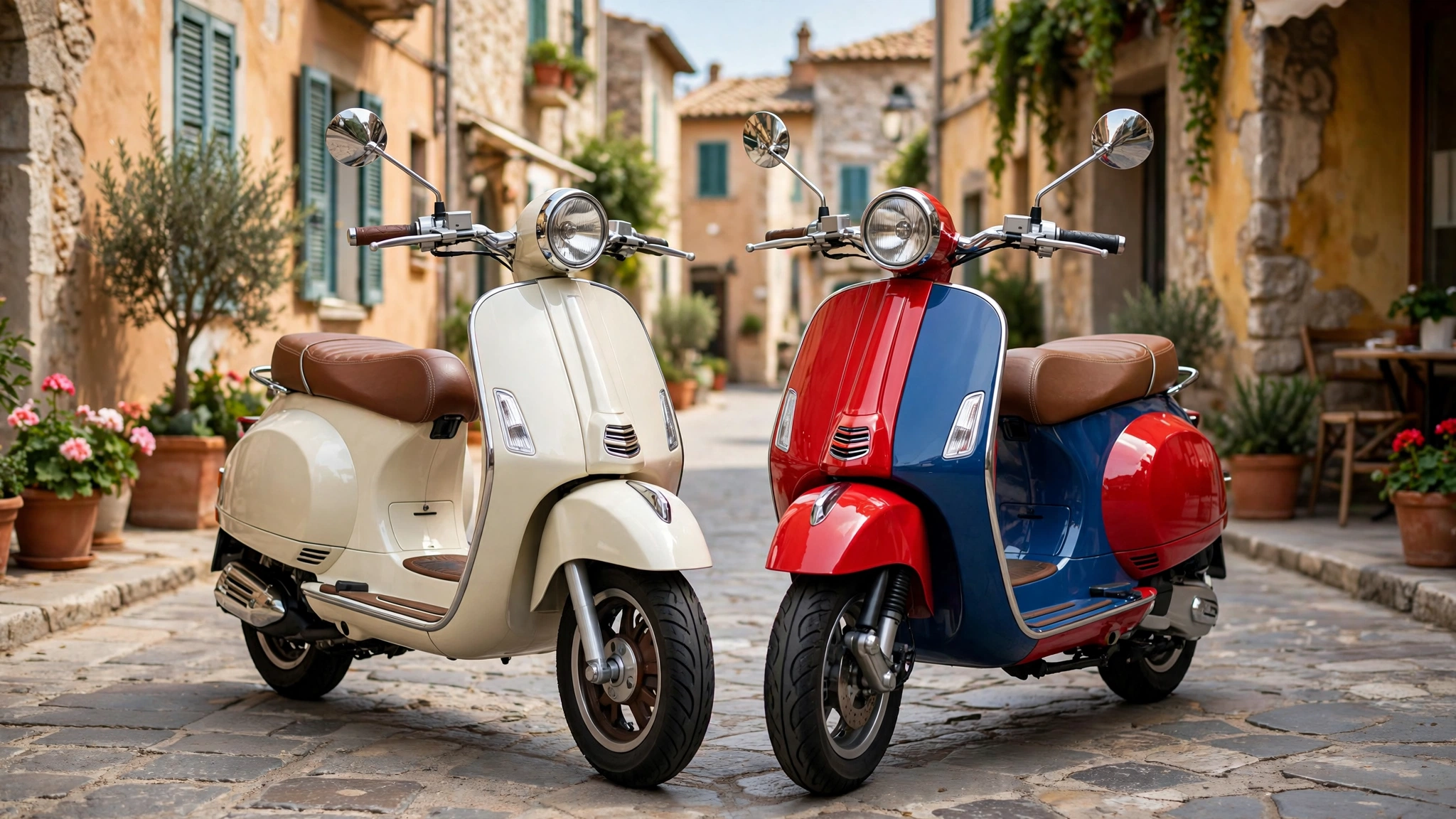 Comparativa entre la Vespa Elettrica y el Piaggio 1, los dos scooters eléctricos italianos para la ciudad