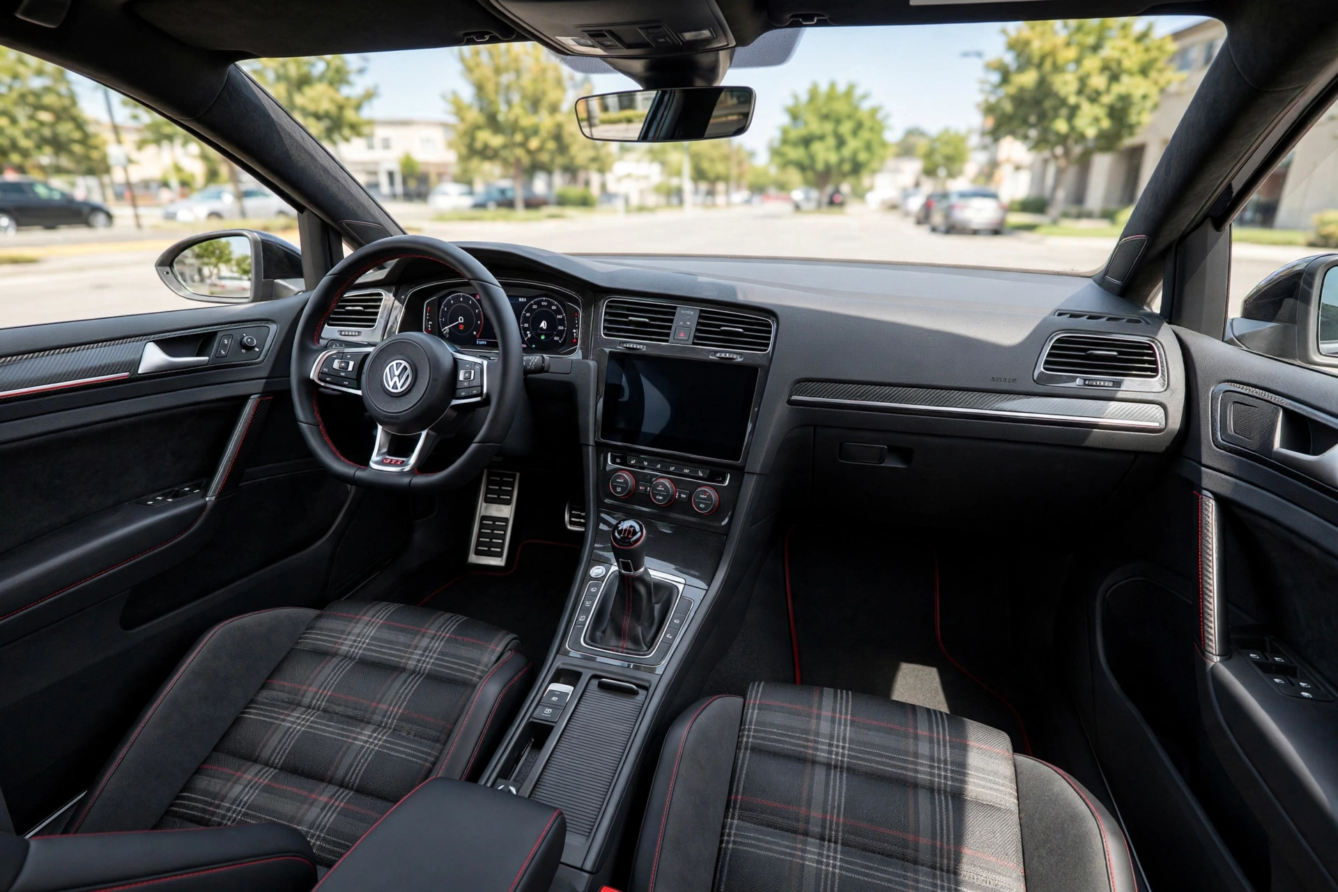 Interior oficial del Volkswagen Golf GTI