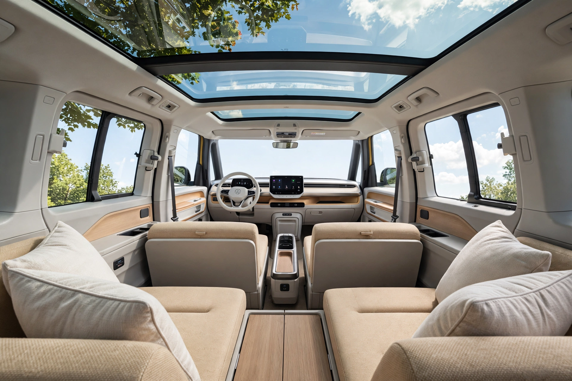Interior oficial del Volkswagen ID. Buzz