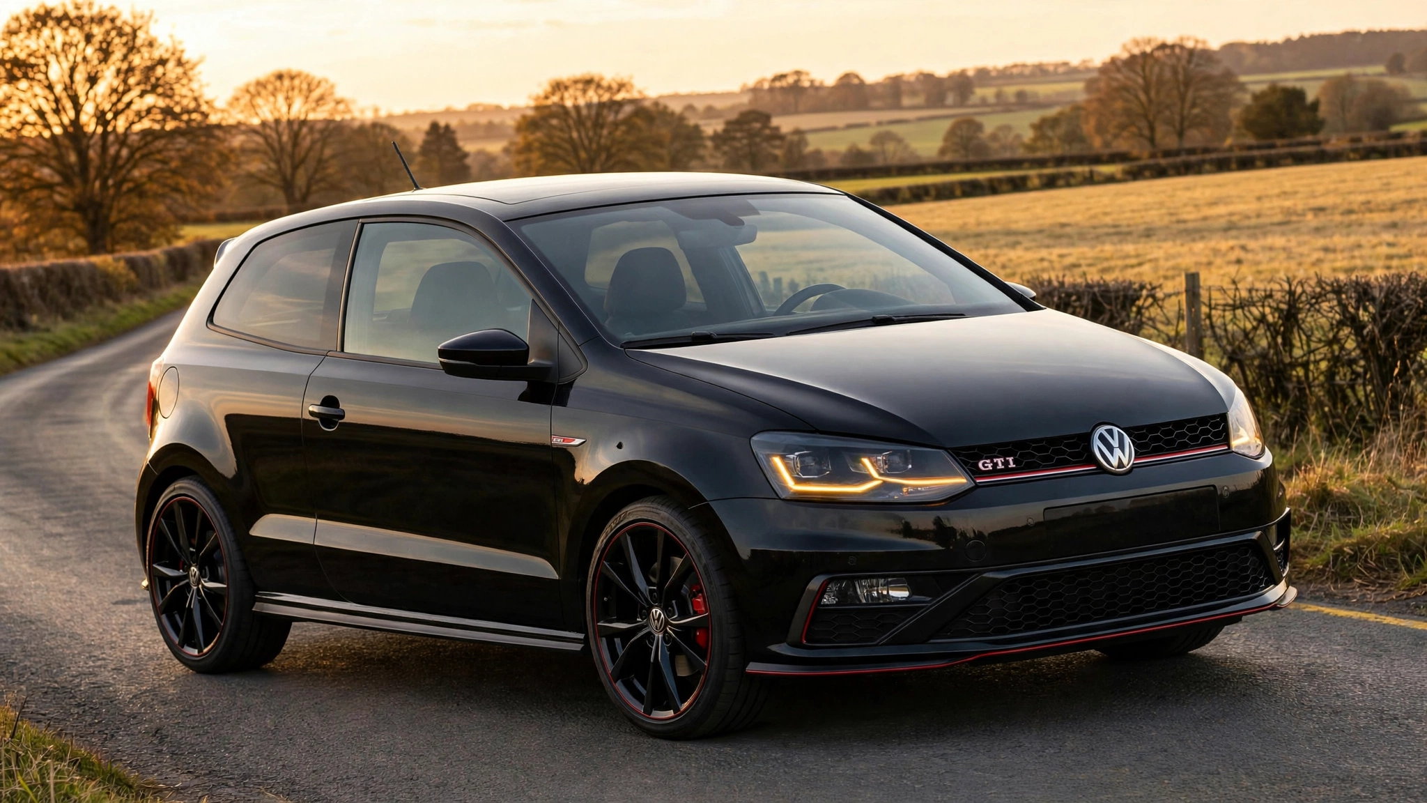 Volkswagen Polo GTI en carretera virada
