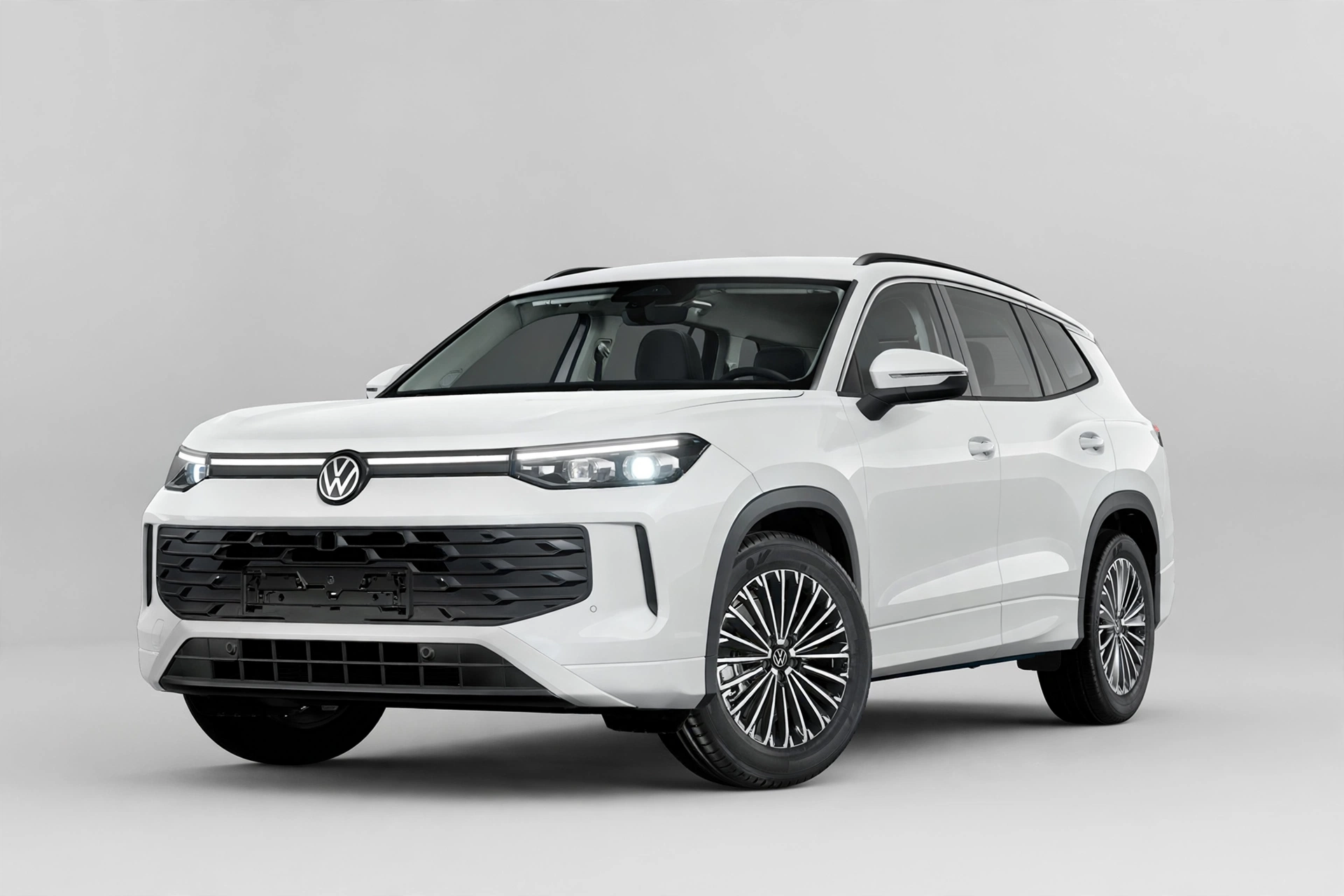 Volkswagen Tayron, vista tres cuartos delantera