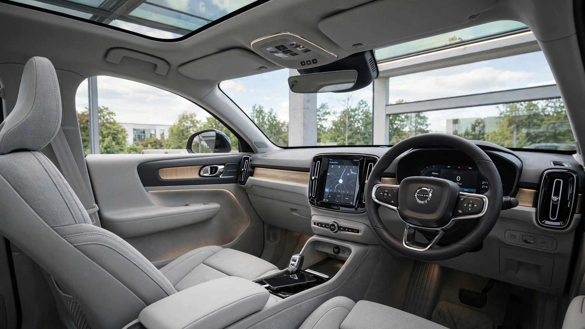 Interior del Volvo EC40
