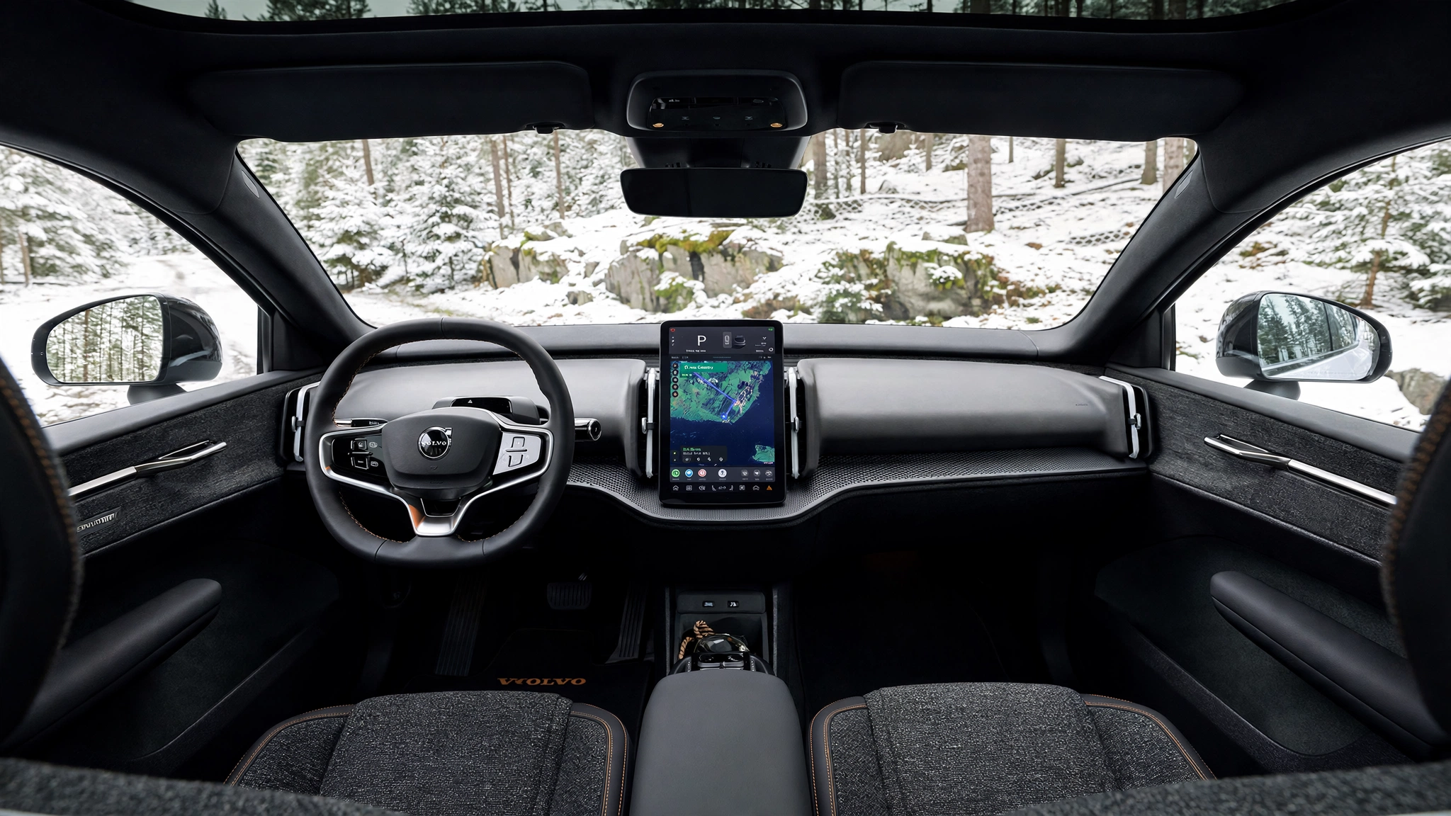 Interior del Volvo EX30 Cross Country